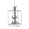 Z-Lite Quadra 8 Light Chandelier, Brushed Nickel + Black 456-8BN-BK - alternate 2